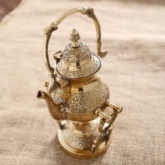Чайник на горелке латунь "Сказка" 12х13,5х23 см No Brand