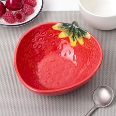 Миска «Клубника», 300 мл, цвет красный No Brand