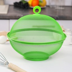 Сито с крышкой для хранения продуктов Доляна «Вкус», d=29 см, цвет МИКС No Brand