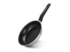 5458 FISSMAN Сковорода для жарки STEEL PRO 24x5,5см с антипригарным покрытием (нерж.сталь) No Brand