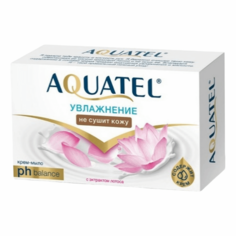 Крем-мыло туалетное Aquatel лепестки лотоса 90 г