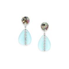 Серьги из бижутерного сплава с гелиотисом Nature Bijoux NB22.1-12-77285