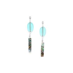 Серьги из бижутерного сплава с гелиотисом Nature Bijoux NB22.1-12-77289