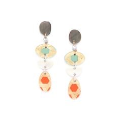 Серьги из бижутерного сплава с перламутром Nature Bijoux NB21.1-12-75341
