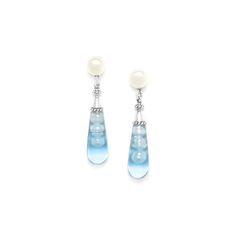 Серьги из бижутерного сплава с культивированным жемчугом Nature Bijoux Pearl