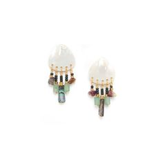 Серьги из бижутерного сплава с авантюрином Nature Bijoux NB22.1-12-77028