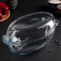 Утятница овальная, 1,8 л, с крышкой-формой для запекания Paşabahçe