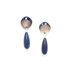 Серьги из бижутерного сплава с лазуритом Nature Bijoux NB22.1-12-77001