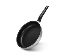 5457 FISSMAN Глубокая сковорода STEEL PRO 28x6см с антипригарным покрытием (нерж.сталь) No Brand