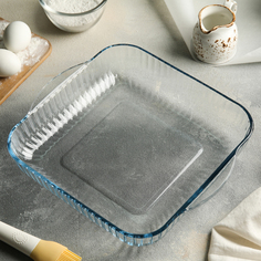 Форма для запекания с ручками, 3,2 л, 28×28×6 см Paşabahçe