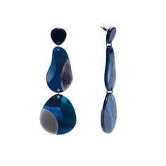 Серьги из бижутерного сплава с акрилом Moon Paris ML-20.01-012