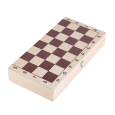 Настольная игра 3в1: шахматы, шашки, нарды, доска дерево 29х29 см No Brand
