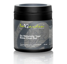 Базовый гель SO NATURALLY Top/Base Coat gel Легко удаляющийся закрепляющий, 30 мл Ingarden