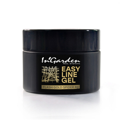Светоотражающая гель-паутинка easy line gel flash gold spide, 4г Ingarden