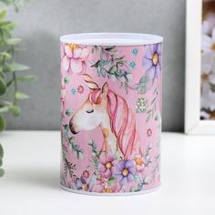 Копилка металл "Единорог" МИКС 12х8х8 см No Brand