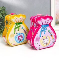 Копилка металл "Мешок с деньгами" МИКС 15х14х6 см No Brand