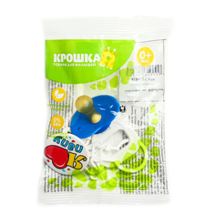 Соска-пустышка Крошка Я латексная с кольцом Я люблю папу от 0 мес.