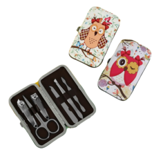 Набор маникюрный «Совушки», 6 предметов, в футляре, рисунок МИКС Queen Fair