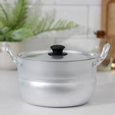 Кастрюля, 2,5 л, полусферическая, цвет хромированный Белая калитва