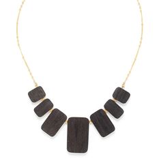 Колье из бижутерного сплава с деревом 47,5 см Nature Bijoux NB22.1-15-42090