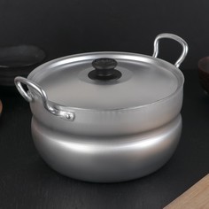 Кастрюля, 3 л, металлическая крышка, цвет хромированный Белая калитва
