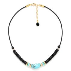 Колье из бижутерного сплава с говлитом 45 см Nature Bijoux NB22.2-15-42263