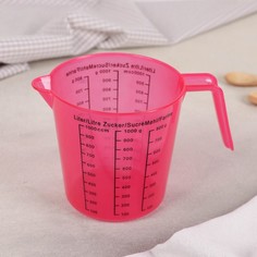 Кувшин мерный, 1 л, цвет МИКС No Brand