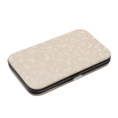 Набор маникюрный, 7 предметов, в футляре, цвет молочный Queen Fair