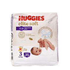 Подгузники-трусики Huggies Elite Soft 3 (6-11кг), 25 шт