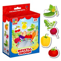 Игровой набор на магнитах «Фрукты, овощи» Vladi Toys