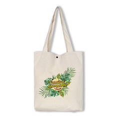 Пляжная сумка женская Штучки, к которым тянутся ручки 19пс, солнечное настроение/зеленая