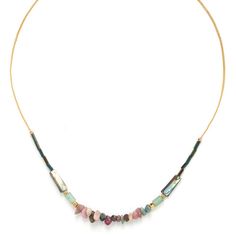 Колье из бижутерного сплава с гелиотисом 47 см Nature Bijoux NB22.1-15-42014