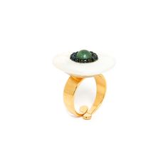 Кольцо из бижутерного сплава с перламутром Nature Bijoux NB22.1-19-24341