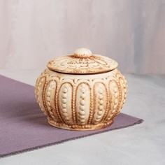 Сахарница Ажур, под шамот, керамика, 0.8 л