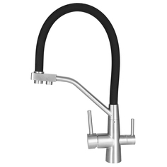 Смеситель для кухни NZL11-KD-808 с гибким изливом, с подкл. питьевой воды, картридж 40 мм No Brand