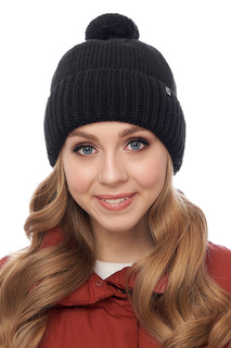 Шапка бини женская Marhatter RWH11047 черная, р. 58