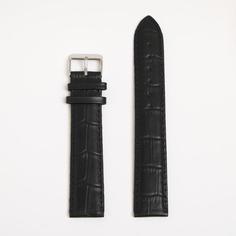 Ремешок из двух частей Ardi мужской, 20 мм, натуральная кожа, черный