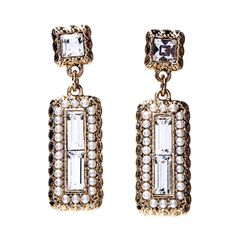 Серьги из бижутерного сплава с swarovski Moon Paris MV-1811-015