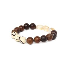 Браслет из бижутерного сплава с деревом р.20 Nature Bijoux NB22.1-13-42220
