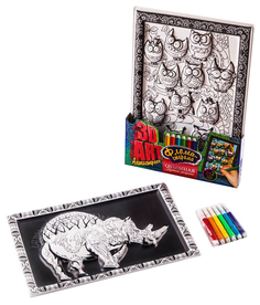 Антистрес раскраска Danko Toys 3D ART, набор 4 3DA-01-04