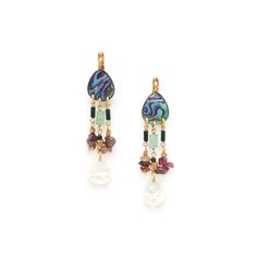 Серьги из бижутерного сплава с авантюрином Nature Bijoux NB22.1-12-77023