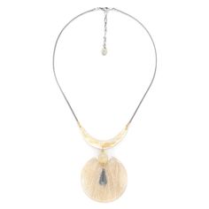Колье из бижутерного сплава с рафией 47 см Nature Bijoux NB22.2-15-42311