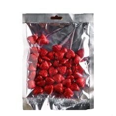 Фигурка для поделок и декора Сердце, набор 50 шт., 1 шт. 1,5×1,5×0,5 см, красный No Brand
