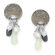 Серьги из бижутерного сплава с жемчугом Nature Bijoux NB20.2-12-75020
