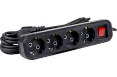 АТЛАНТ Удлинитель бытовой ПВС 3х0,75 ГОСТ 3500Вт 4 гнезда 5м с выключателем 80023