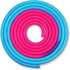 Скакалка гимнастическая Indigo IN039 300 см blue/pink