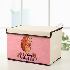 Корзины и коробки с крышкой, ежик, 39х25х25 см No Brand