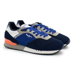 Кроссовки мужские Pepe Jeans London LONDON ONE SERIE M PMS30822 синие 40 EU