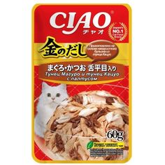 Влажный корм Inaba Ciao тунец с палтусом для кошек 60 г