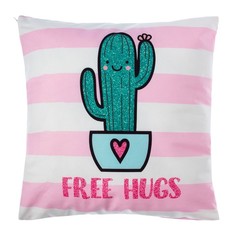 Подарочный набор "Free hugs" подушка-секрет 40х40 см и аксессуары (3 шт) Этель
